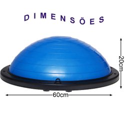 Bola Bosu Elastico Exercicio Yoga Pilates Reabilitaçao Fisioterapia Academia Ginastica Alongamento T - 4