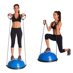 Bola Bosu Elastico Exercicio Yoga Pilates Reabilitaçao Fisioterapia Academia Ginastica Alongamento T - 2