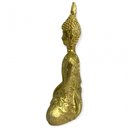 Ver imagem 2 de Escultura Buda Tibetano 9x5cm Sentado Meditando Dourado