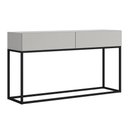 Ver imagem 3 de Aparador Eros 110cm Buffet Off White Pés Estilo Industrial Luxo Moderno Pés Preto