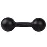 Halter Bola Pintado 1kg para Ginastica e Musculação:preto/único - 3