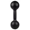 Halter Bola Pintado 1kg para Ginastica e Musculação:preto/único - 2