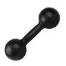 Halter Bola Pintado 1kg para Ginastica e Musculação:preto/único - 1