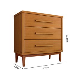 Cômoda para Quarto 3 Gavetas Charlotte Nature - 4