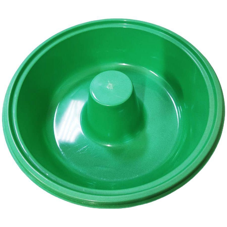 Forma De Pudim Para Microondas Verde+ Tampa Protetora Plástica - 9