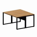 Ver imagem 4 de Mesa Escritório Plataforma Trabalho 2 Lugares 140 cm X 120cm 100% MDF Executive