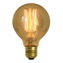 Ver imagem 1 de Lampada Retro Vintage G 80 Filamento Carbono Thomas Edson G-80 G80 Decorshop 220v