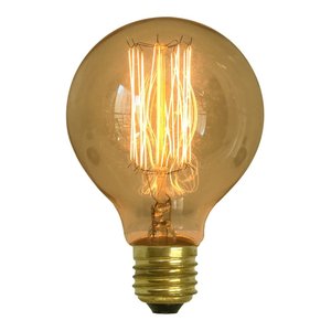 Lampada Retro Vintage G 80 Filamento Carbono Thomas Edson G-80 G80 Decorshop 220v