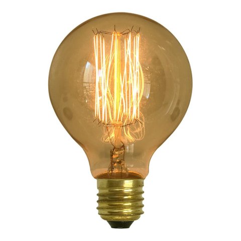 Lampada Retro Vintage G 80 Filamento Carbono Thomas Edson G-80 G80 Decorshop 220v