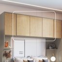 Ver imagem 6 de Módulo Aéreo para Quarto 3 Portas Elegance Marrom/Níquel/Angelin