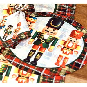 Kit Sousplat Natal Quebra Nozes NSW 4 Peças Sem base