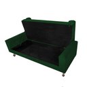 Ver imagem 4 de Recamier Baú Félix Solteiro 160 cm Suede - ADJ Decor - Verde