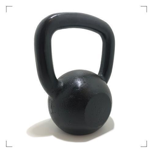 Kettlebell Pintado 6Kg (Unidade) Crossfitinho Preto