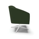 Ver imagem 7 de Poltrona Sala Decorativa Kit 2 Stella Giratória Cromada Sintético Pu Verde D03 - D’Rossi