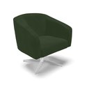 Ver imagem 5 de Poltrona Sala Decorativa Kit 2 Stella Giratória Cromada Sintético Pu Verde D03 - D’Rossi