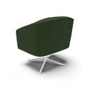 Ver mais imagens de Poltrona Sala Decorativa Kit 2 Stella Giratória Cromada Sintético Pu Verde D03 - D’Rossi