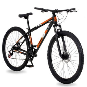 Bicicleta Aro 29 Alumínio Gott Rocker Freios a Disco Suspensão 21v - Preto/laranja - 19