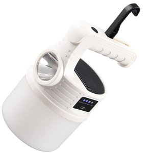 Luminaria Solar 2 Em 1 Duplo Led Lanterna Portatil Camping A prova De Agua Iluminaçao Externa Luz