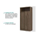 Ver imagem 2 de Armário Multiuso Casal 528 c/ 2 Portas de Correr Branco - Carraro