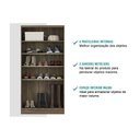 Ver imagem 3 de Armário Multiuso Casal 528 c/ 2 Portas de Correr Branco - Carraro