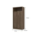 Ver imagem 5 de Armário Multiuso Casal 528 c/ 2 Portas de Correr Branco - Carraro