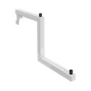 Ver imagem 1 de Pendurador para Cremalheira com 2 Níveis Comac - Branco
