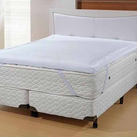 Pillow Top Queen Altenburg Lit Blanc 180 Fios 100% Algodão - Branco
