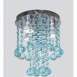 Lustre Moderno De Acrílico Alto Brilho Base Inox Espelhado:Bivolt/30cm - 4