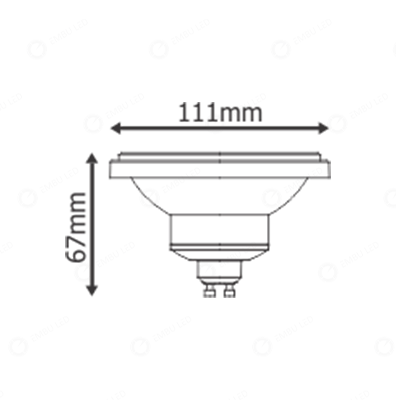 Lâmpada Ar111 Gu10 Led 12w 3000k Bivolt - 2