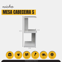 Ver imagem 3 de Mesa de Cabeceira Decorativo Branco