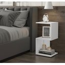 Ver imagem 2 de Mesa de Cabeceira Decorativo Branco