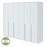 Guarda-roupa 6 Portas 6 Gavetas 100% Mdf Imperatore - 11