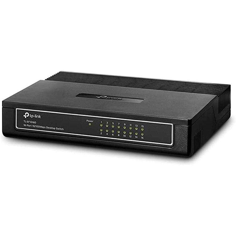 Switch de Mesa Tp-link 16 Portas 10/100mbps, Preto - 3