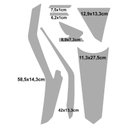 Ver imagem 3 de Kit Adesivo Faixa Protetor Cg Titan 160 Bege e Preto Ano 2018 a 2021 Cobra Motoparts