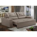 Ver imagem 1 de Sofá Retrátil e Reclinável 3 lugares com Molas 1,80m Laisa Suede Capuccino Madelina Decor