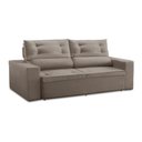 Ver imagem 5 de Sofá Retrátil e Reclinável 3 lugares com Molas 1,80m Laisa Suede Capuccino Madelina Decor