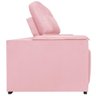 Sofá Cama Retrátil Sala Vicenza Vicenza 210cm Suede Cor Rosa Bebê - 2