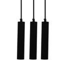 Ver imagem 1 de Kit 3x Pendente Tubo Cilindro Preto Alumínio Balcão Cozinha Mr11 + Lâmpadas Led 3000k Bivolt