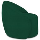 Ver imagem 5 de Poltrona Sala Decorativa Redonda 91cm Steve Boucle Verde I01 - Mpozenato