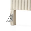 Ver imagem 5 de Cabeceira King Estofada Elara Canelada 193 cm - Linho Off White