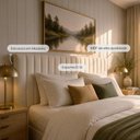 Ver imagem 2 de Cabeceira King Estofada Elara Canelada 193 cm - Linho Off White