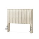 Ver imagem 7 de Cabeceira King Estofada Elara Canelada 193 cm - Linho Off White