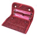 Ver imagem 2 de Organizador Viagem Rocambole Bolsa Dobravel Frasqueira Necessaire Portatil Maquiagem Pinceis 4 Divis