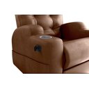 Ver imagem 5 de Poltrona Cadeira Papai Sala Compass Sintetico Whisky Matrix Premium Original