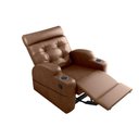 Ver imagem 4 de Poltrona Cadeira Papai Sala Compass Sintetico Whisky Matrix Premium Original