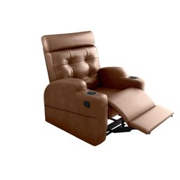 Poltrona Cadeira Papai Sala Compass Sintetico Whisky Matrix Premium Original - 3
