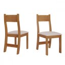 Ver mais imagens de Mesa com Banco Canto Estofado e 2 Cadeiras Golden Mel Tecido Linho Amendoa Viero