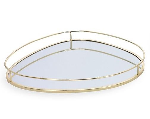 Bandeja em Metal com Espelho Mart Organica 38cm - 1