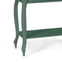 Ver imagem 3 de Bancada Aparador Mini Lavabo com Cuba 1 Gaveta Pés Luiz Xv Dália 3062 - Verde Musgo/imbuia Glazer