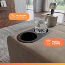 Ver imagem 4 de Sofá Retrátil e Reclinável 3 Lugares 2,30m com Porta Copos Bulgária